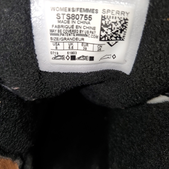 Sperry Saltwater Quilted Black Duck Boot Zip-Up Ankle Boots Women's Size 8 - Picture 10 of 10